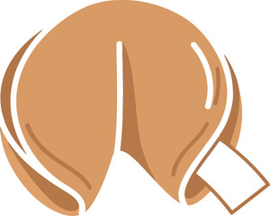 Fortune cookie isolated icon