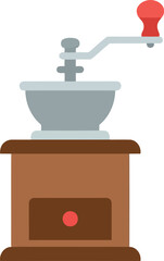 Vintage manual coffee grinder retro kitchen tool