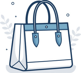 shopping-tote-bag--minimal-icon--flat-design