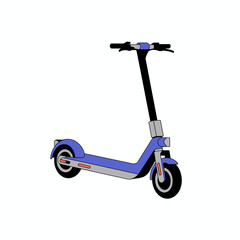 Illustration of a Foldable Electric Scooter