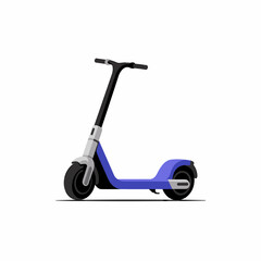 Modern Illustration of an Eco Friendly Scooter