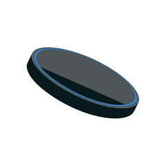 Flat Illustration of a Portable Wireless Power Pad
