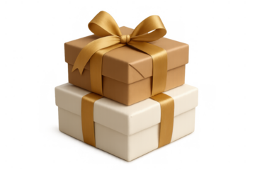 Stacked gift boxes with ribbons, symbolizing celebration, giving, surprise, and special occasion presents