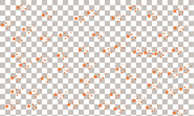 Golden glitter particles, sparkle with glow border, shimmer for decoration isolated on transparent background