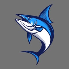 Blue and White Marlin Glory