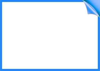 Obraz premium Abstract geometric blue frame design ideal for formal and digital presentations.