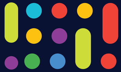 vector illustration of an abstract background  with circle and square shape