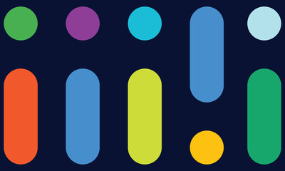 vector illustration of an abstract background  with circle and square shape