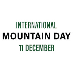 International Mountain Day 11 December
