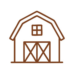 Barn icon set on transparent background. Barn line icon set. Flat barn symbol PNG illustration © Wiwi