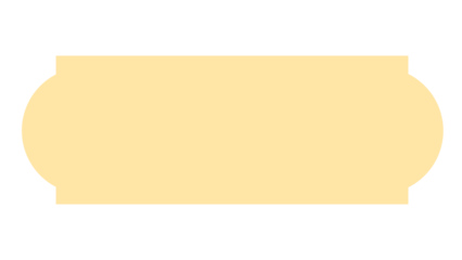 A simple graphic illustration of a pale yellow label shape against a black background.