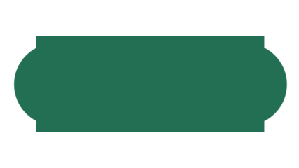 A deep teal rounded rectangle floats against a black backdrop in this simple shape.