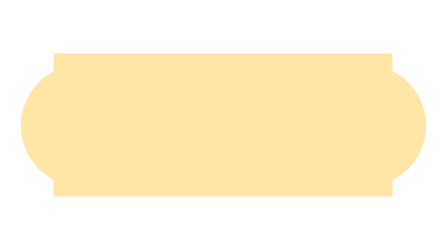 A simple graphic illustration of a pale yellow label shape against a black background.