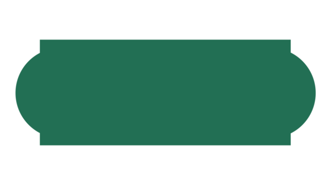 A deep teal rounded rectangle floats against a black backdrop in this simple shape.