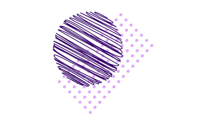 Abstract background featuring a dynamic combination of scribbled lines and clean dots.