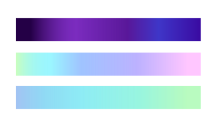Abstract gradient background with horizontal bands of purple, pink, and turquoise hues.
