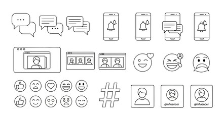set of icons for web design