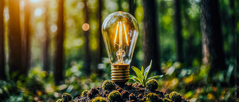 Renewable, Green energy and saving energy efficiency. sustainable energy sources, clean and eco friendly	