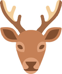 Reindeer Face Portrait