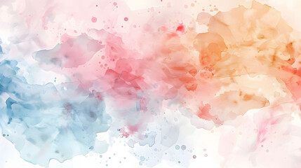 Fototapeta premium abstract watercolor splatter pastel tones