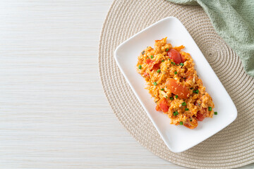 Stir-fried tomatoes with egg or Scrambled eggs with tomatoes