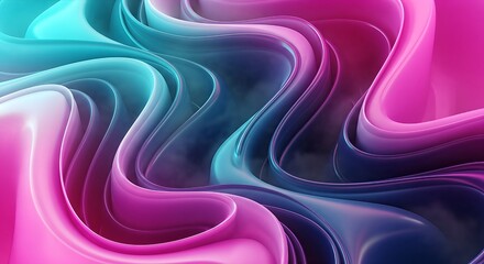 Abstract waves of vibrant colors creating a mesmerizing background.