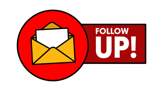 Actionable email marketing icon urging follow up for business growth