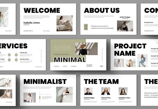 Minimal Presentation Design Layout