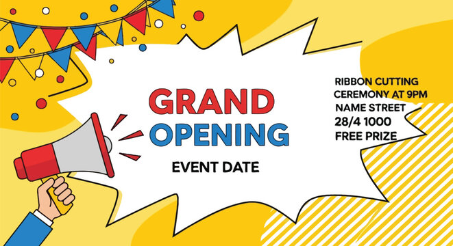 Announce your grand opening with vibrant fanfare and exciting prizes - Powered by Adobe