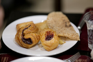 Delicious sweet pastries for breakfast or dessert