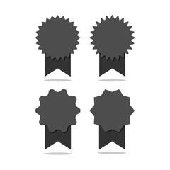 Simple frame badges icon with shadow