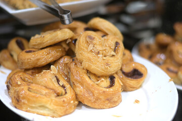 Delicious pastries perfect for breakfast buffet