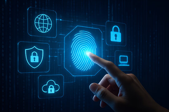 Touching the Future: Fingerprint Authentication and Cybersecurity Network Visualization.
