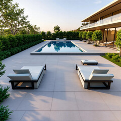 swimming pool in the park