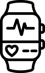 Smart Watch Line Icon