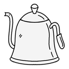 coffee maker appliance line art illustration