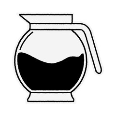 coffee maker appliance line art illustration