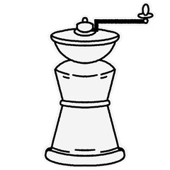 coffee maker appliance line art illustration