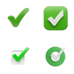 Check mark icons set