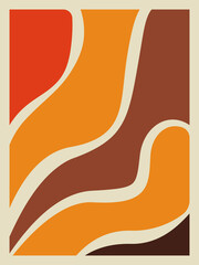 Minimalist Organic Shapes Background. Fluid Abstract Elements for Aesthetic Social Media or Branding.