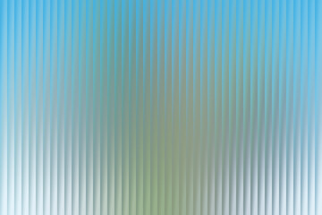 Abstract background of textured frosted glass with vertical lines and a soft gradient of blue and green.