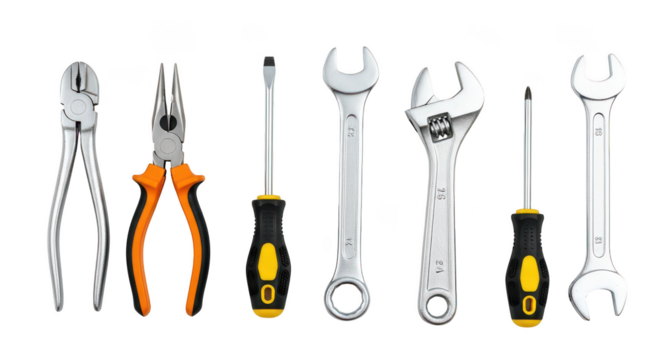 Professional Hand Tools Set Wrenches Pliers Screwdrivers
