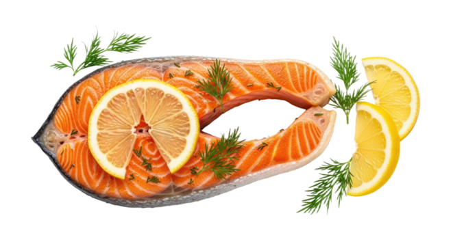 Fresh Salmon Fillet with Lemon and Herbs 1.