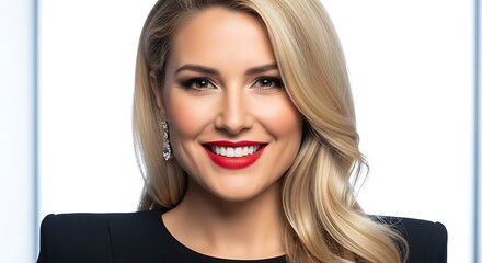 Confident Female Executive Smiling Headshot Portrait