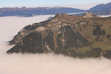 Was für ein Wetter..., Schynige Platte über dem Wolkenmeer (Blick vom Männlichen)