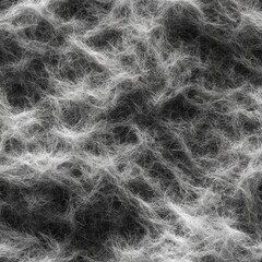 Abstract network complex gray fractal, chaotic fibrous cloud-like swirls