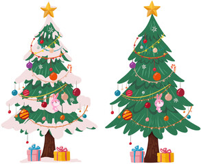 christmas tree with gifts