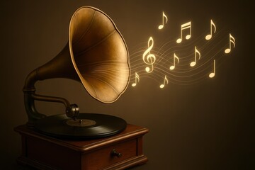 A record player with a record on it