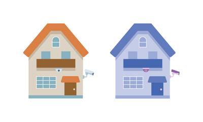 監視カメラと家