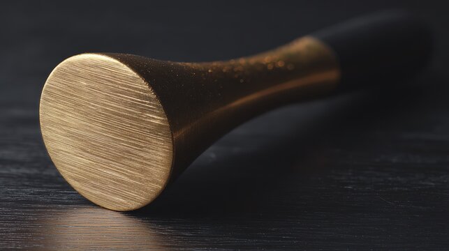 heraldry. A prestigious gold seal stands out against a dark textured backdrop, radiating ceremonial elegance. event programs.